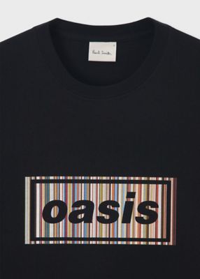 新品未使用未開封❗Oasis ストライプ柄 Tシャツ Paul Smith × Oasis シグネチャーストライプロゴ