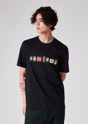 ＜Paul Smith (Men)＞Ｐａｕｌ　Ｓｍｉｔｈ　×　Ｏａｓｉｓ　ギターペダル　Ｔシャツ（２５３７３９０１１Ｒ）
