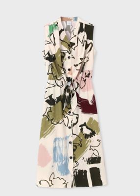 ＜Paul Smith (Women)＞ウィメンズ　”Ｐａｉｎｔｅｒｓ　Ｓｍｏｃｋ”　ワンピース（２５５００３ＤＲ１４３）