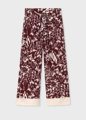 ＜Paul Smith (Women)＞ウィメンズ　”Ａｖａｎｔ　Ｇａｒｄｅｎ”　ワイドパンツ（２５５００４２５５Ｔ）
