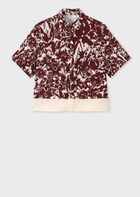 ＜Paul Smith (Women)＞ウィメンズ　”Ａｖａｎｔ　Ｇａｒｄｅｎ”　半袖ブラウス（２５５００４３６９Ｂ）