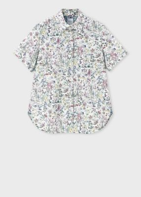 ＜Paul Smith (Women)＞ウィメンズ　リバティプリント　半袖シャツ（２５５００９ＳＨ１６８）