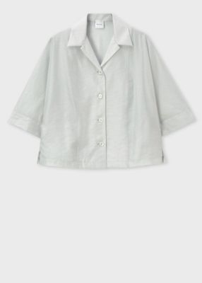 ＜Paul Smith (Women)＞ウィメンズ　オープンカラー　シアーシャツ（２５５０１０ＳＨ１８６）