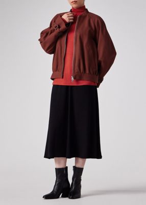 ウィメンズ ウールライク ドレープ ワイドブルゾン