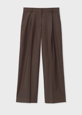 ＜Paul Smith (Women)＞ウィメンズ　シャンブレーカラー　　ワイドパンツ（２５５０２１３５５Ｔ）