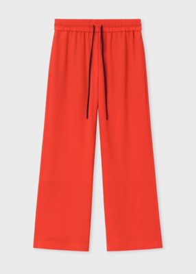 ＜Paul Smith (Women)＞ウィメンズ　バックサテン　ジョーゼット　ワイドパンツ（２５５０２６ＴＲ１３５）