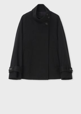 ＜Paul Smith (Women)＞ウィメンズ　”Ｆｉｅｌｄ　Ｆｌｏｗｅｒｓ”　スタンドカラー　ショートコート（２５５０５２ＪＫ２５５）