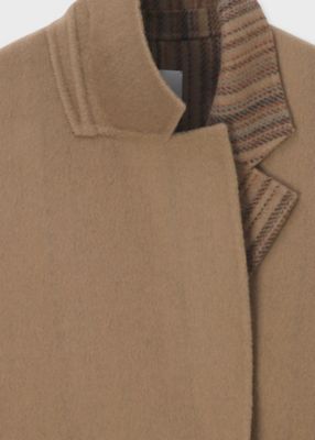 ウィメンズ シグネチャーストライプ ダブルフェイス コート