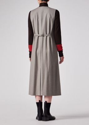 ウィメンズ カシミヤブレンド フランネル ジャンパースカート