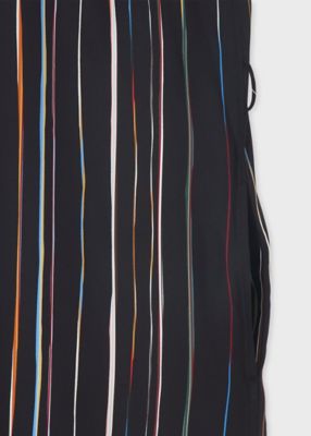 ウィメンズ　”Ｓｉｇｎａｔｕｒｅ　Ｐｉｎｓｔｒｉｐｅ”　シルク　ワンピース（２５５０８０６０９Ｄ）