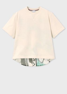 ＜Paul Smith (Women)＞ウィメンズ　”Ｐａｉｎｔｅｒｓ　Ｓｍｏｃｋ”　コンビＴシャツ（２５５１０１４１０ＶＡ）