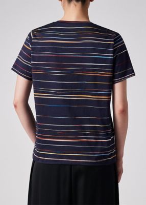 ウィメンズ　”Ｓｉｇｎａｔｕｒｅ　Ｐｉｎｓｔｒｉｐｅ”　半袖Ｔシャツ（２５５１０３３２９Ｖ）