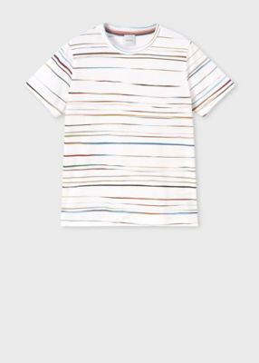 ＜Paul Smith (Women)＞ウィメンズ　”Ｓｉｇｎａｔｕｒｅ　Ｐｉｎｓｔｒｉｐｅ”　半袖Ｔシャツ（２５５１０３３２９Ｖ）