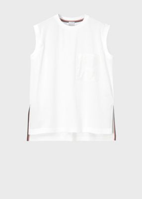 ＜Paul Smith (Women)＞ウィメンズ　バック　プリーツ　ノースリーブ（２５５１０６Ｊ２７５）