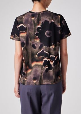 ポールスミスウィメン　フラワー柄 半袖ニット Mサイズ ウィメンズ ”Field Flowers” 半袖Tシャツ