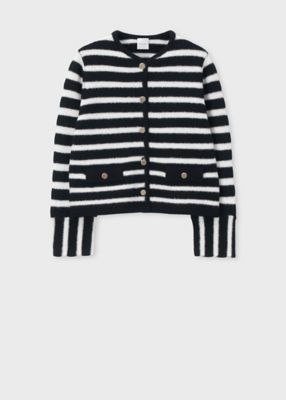 ＜Paul Smith (Women)＞ウィメンズ　ボーダー　ニット　ジャケット（２５５２５２６３２Ｎ）