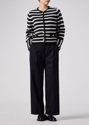 ウィメンズ ボーダー ニット ジャケット（255252632N