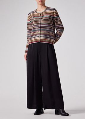 Paul Smith 薄手ニットカーディガン 新品未使用 ウィメンズ ”Signature Stripe” ニット