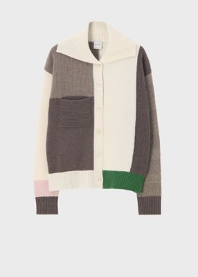 ＜Paul Smith (Women)＞ウィメンズ　パッチワーク　カラード　カーディガン（２５５２８４６１２Ｎ）