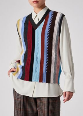 ウィメンズ ”Signature Stripe” ニット ベスト