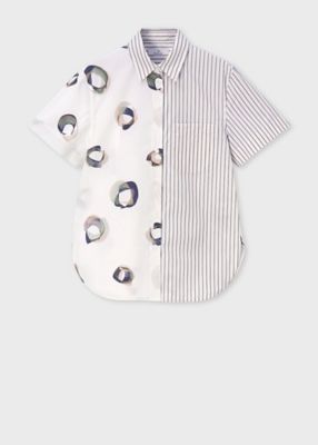 美品 PS Paul Smith アイスロリー プリントシャツ POPアート Paul Smith - 希少✨ポールスミス フェザープリントシャツ 金