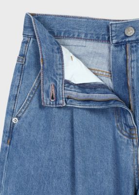 ウィメンズ　インディゴ　ワイド　デニムパンツ　（２５５３０７ＴＲ１９８）