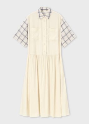 ＜Paul Smith (Women)＞ウィメンズ　シアー　チェック　ワンピース（２５５３０８ＤＲ３０６）