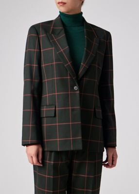 ウィメンズ ウィンドウペーン シングルジャケット