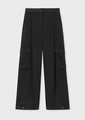 ＜Paul Smith (Women)＞ウィメンズ　サテン　ミリタリー　カーゴパンツ（２５５３２３ＴＲ２００）