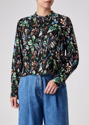 【美品】ポールスミス×カノニコ スリーピース SOHO FIT 希少デザイン ウィメンズ ”Number Floral” ブラウス