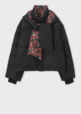 【送料無料】Paul Smith (Women)/ポール・スミス ウィメンズ "Tea Floral" ボンネットフード ショートダウン(255351JK355) クロ コート・ジャケット【三越伊勢丹/公式】
