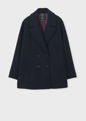 ウィメンズ ウールカルゼ ショート ピーコート