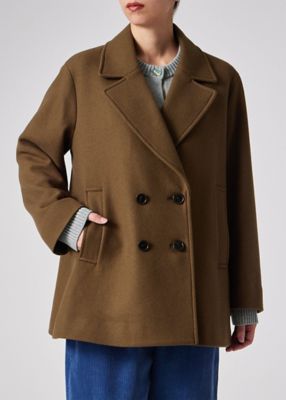 ウィメンズ ウールカルゼ ショート ピーコート