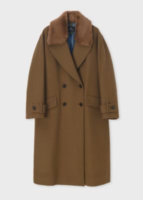 ＜Paul Smith (Women)＞ウィメンズ　ウールカルゼ　ロングコート（２５５３５２ＪＫ３５６）