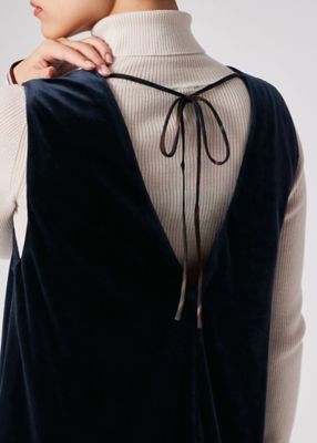 ウィメンズ マットベロア ノースリーブドレス（255353DR308