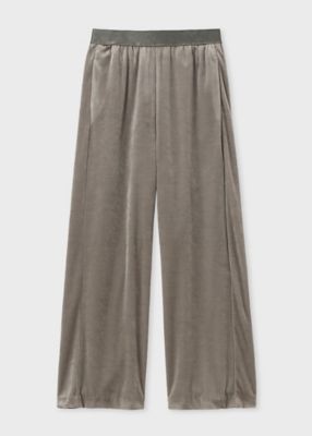 ＜Paul Smith (Women)＞ウィメンズ　マットベロア　ワイドパンツ（２５５３５３ＴＲ２０１）