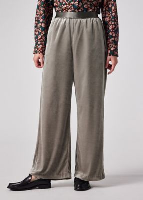 ウィメンズ マットベロア ワイドパンツ（255353TR201