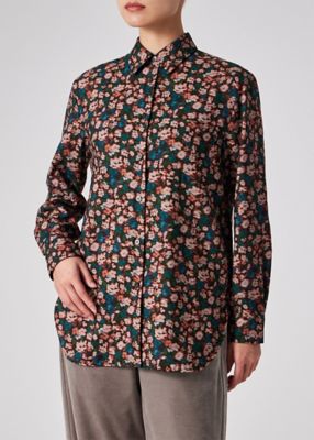 ウィメンズ ”Tea Floral” プリント シャツ