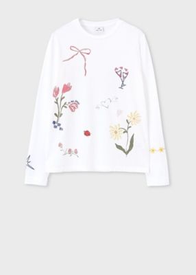 Cross☆です♥ ウィメンズ ”Daisy Chain Doodle” 長袖Tシャツ