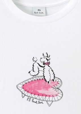ウィメンズ　ジャンピング　プードル　半袖Ｔシャツ（２５５４０４ＥＣ２３２Ｖ）