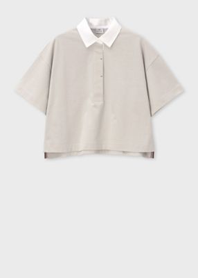 ＜Paul Smith (Women)＞ウィメンズ　コットン　ラガーシャツ（２５５４１５Ｊ３７６）