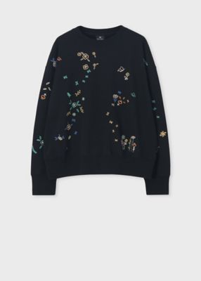 ＜Paul Smith (Women)＞ウィメンズ　ガーデンブーケ　エンブロイダリー　スウェット（２５５４２８Ｊ３４９）