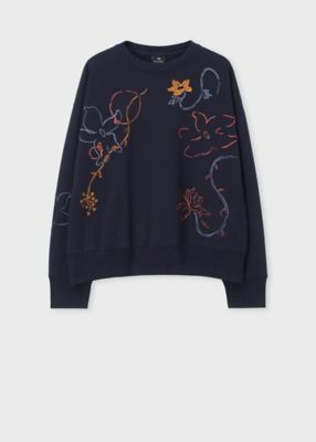 ＜Paul Smith (Women)＞ウィメンズ　フラワー　ステッチ　スウェット（２５５４５０Ｊ３４９）