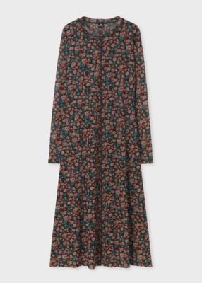 ＜Paul Smith (Women)＞ウィメンズ　”Ｔｅａ　Ｆｌｏｒａｌ”　フィットシルエット　ワンピース（２５５４８２６８９Ｄ）