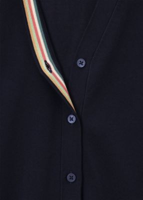 【美品】ポール・スミスコレクション ボタン付き Vネック カーディガン ウィメンズ ”Signature Stripe” ニット
