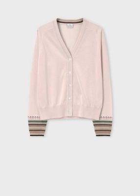 Paul Smith (Women)/ポール・スミス ウィメンズ　デザイン　ステッチ　Ｖネック　カーディガン（２５５５００５７８Ｎ）