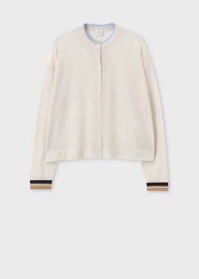 ＜Paul Smith (Women)＞ウィメンズ　リブストライプ　シアーカーディガン（２５５５０２ＫＮ３９７）
