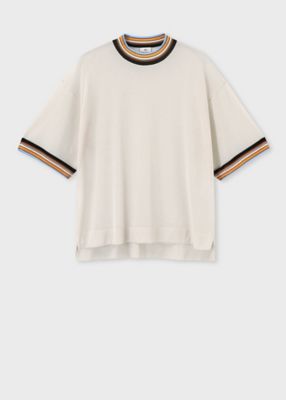 ＜Paul Smith (Women)＞ウィメンズ　リブストライプ　シアーニット（２５５５０２ＫＮ３９８）