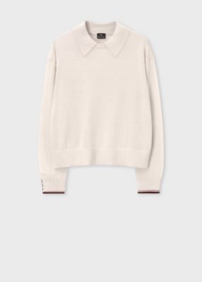 ＜Paul Smith (Women)＞ウィメンズ　ハイゲージ　カラー　ニット（２５５５２０６０２Ｎ）
