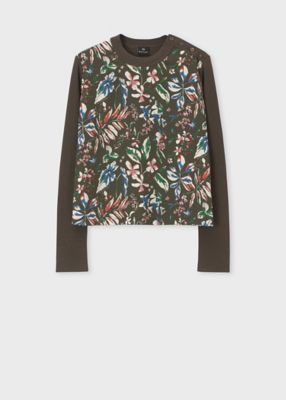 ポールスミス　ウィメンズ \"Lumien Botanical\" コンビニット ウィメンズ ”Number Floral” プルオーバー コンビ
